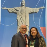 HIldebrando da Silva Barboza, da Embaixada do Brasil na Espanha, e Márcia Pessoa, do Rio CVB