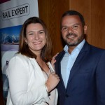 Maria Corinaldesi, da Rail Europe, e André Raynaud, da Atout France