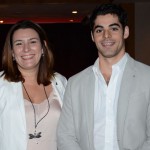 Maria Corinaldesi, da Rail Europe, e Gabriel Cruz, do Turismo da Catalunya