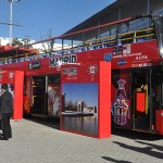 Ônibus turístico de Madri fez promoção durante a feira