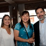 Danieli Dantas e Flavio Marques, da Rexturadvance, com Yara Kim, da Bela Costa Danieli Dantas e Flavio Marques, da Rexturadvance, com Yara Kim, da Bela Costa