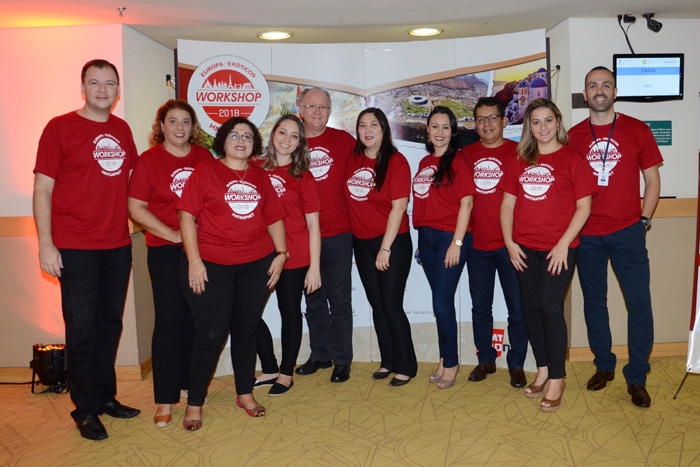 MMTGapnet reúne agentes de viagens em workshop realizado em São Paulo; fotos Equipe da MMTGapnet no primeiro dia de eventos no Novotel Jaraguá