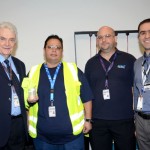 Ernesto Salvati, Anderson Antunes, Marcelo Machado, da Aerolíneas Argentinas, e Carlos Chacha, da Boeing