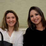 Fabiana Lima, da Trielotur, e Kelly Castange, da Aviesp Fabiana Lima, da Trielotur, e Kelly Castange, da Aviesp
