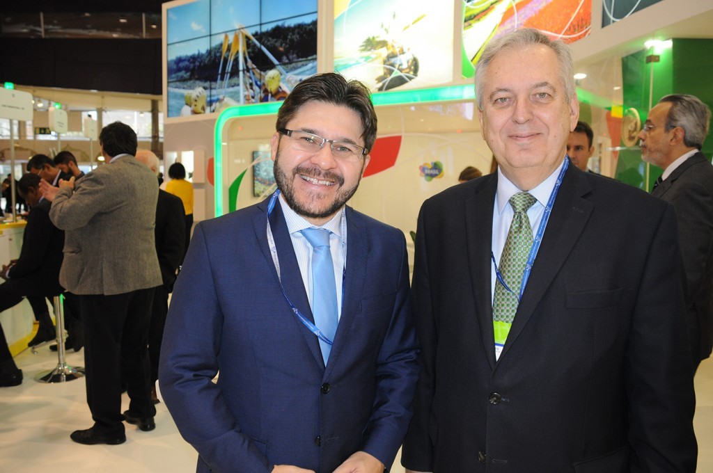 Gilson Lira, diretor de Inteligência Competitiva e Promoção Turística da Embratur, e Luiz Alberto, embaixador do Brasil em Portugal