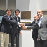 Henrique Teixeira, prefeito de Campinas, Bruno Scacchetti, da OR, Armindo e Antonio Dias, do Grupo Royal Palm