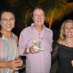 Jo Postes, da Iberostar, com João Zamaroni e Sandra Zamaroni, , da Zum Brasil Eventos.