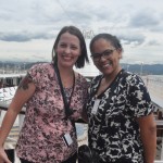 Jualiana Arias, da Qualitours, e Andrea Freitas, da CVC
