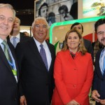 Luiz Machado, Embaixador do Brasil em Portugal, Antonio Costa, primeiro ministro de Portugal, Fátima Vila Maior, da BTL, e Gilson Lira, da Embratur