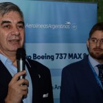 Mario Del Acqua, presidente da Aerolíneas Argentinas, e Gonzalo Romero, diretor da Aerolíneas Argentinas para o Brasil