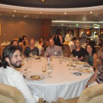 Na visita os agentes puderam degustar a culinária a bordo