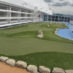 Navio tem até um mini campo de golfe