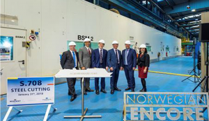 NCL inicia construção do Norwegian Encore