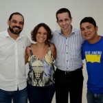 Tibério Lima, Simone Ricio, Flavio Louro e Junior Bonfim, da E-HTL