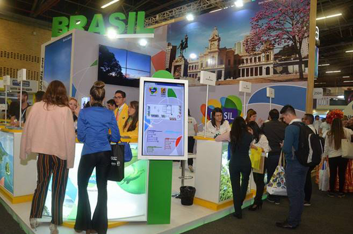 Embratur participa da Anato, feira de turismo da Colômbia Estande do Brasil na ANATO 2018