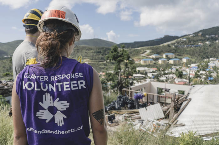 Norwegian Cruise Line Holdings Ltd. alcança a meta de US $2.5 milhões em fundos para a campanha da Hope Starts Here para socorro aos furacões. Créditos All Hands and Hearts
