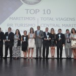 A última categoria foi a Top 10, que considera as agências que mais venderam cruzeiros da armadora A última categoria foi a Top 10, que considera as agências que mais venderam cruzeiros da armadora