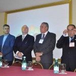 Fernando Dias, da Abav Nacional, Gustavo Arrais, secretário de Turismo de Minas Gerais, José Mauricio, presidente da Abav-MG e Paulo Pedroza