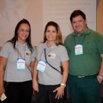 Adriana Silva e Thais Martim, da MS Receptivo, e Vicente Bezerra, da Concierge Brasil
