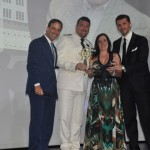 Andreia Leone recebeu uma homenagem em nome do pai, Aldo Leone Andreia Leone recebeu uma homenagem em nome do pai, Aldo Leone