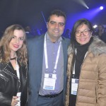 Andreza Oliveira, da GS Travel, Paulo Lobão, da Air France, e Mayara Nomura, da Teresa Perez