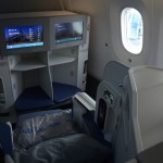 Assento na Classe executiva do Dreamliner