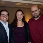 Bob Rossato e Dulce Bonaldo Monari, da Viajanet, e Mauricio Martineli, da Europlus