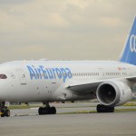 Boeing 787 Dreamliner da Air Europa pousou em Guarulhos pela primeira vez nesta segunda-feira (26)