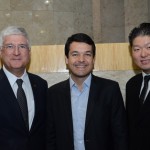 David Barioni, da SPTURIS, Fabricio Cobra, da Secretario de Turismo de São Paulo, e Bruno Omori, da ABIH-SP