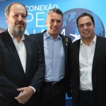 Eduardo Sanovicz, Felipe Carreras e Paulo Câmara, governador de Pernambuco / Foto: Hesíodo Góes/Seturel-PE Eduardo Sanovicz, Felipe Carreras e Paulo Câmara, governador de Pernambuco / Foto: Hesíodo Góes/Seturel-PE
