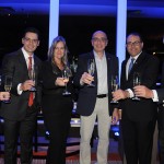 Emilia Bertino e Rafael Menna, da Nobile, Flávia Badaró, do San Diego, Ricardo Pompeu e Roberto Bertino, da Nobile, e Ruy Araujo, do San Diego