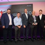 Fernando Michellini e Nelson Oliveira, da CWT, Igor Miranda, Nicolás Goldstein e André Sena Keresztes, da Latam
