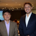 Gervasio Tanabe, da Abav Nacional, e Marcus Lima, da MM Travel