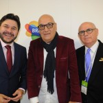 Gilson Lira, da Embratur, Vitor Hugo, secretário de Turismo do RS, e Henry Starosta, da FBHA