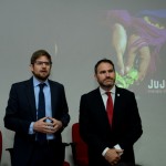 Gonzalo Romero, gerente geral da Aerolíneas Argentinas no Brasil, e Diego Valdecantos, secretario de Turismo de Jujuy