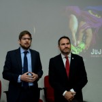 Gonzalo Romero, gerente geral da Aerolíneas Argentinas no Brasil, e Diego Valdecantos, secretario de Turismo de Jujuy Gonzalo Romero, gerente geral da Aerolíneas Argentinas no Brasil, e Diego Valdecantos, secretario de Turismo de Jujuy