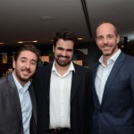 Lucas Correia, Vitor Megale e Nicolás Goldstein, vice-presidente de Vendas da Latam