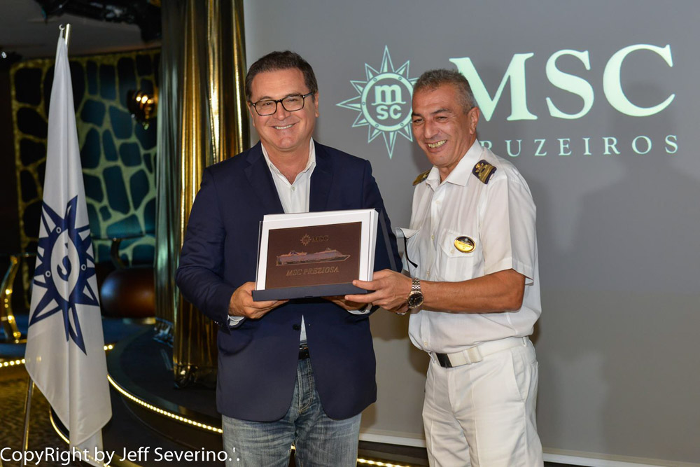 MSC realiza escala teste em Florianópolis (SC) 5 Vinicius Lummertz, presidente da Embratur, também marcou presença no evento