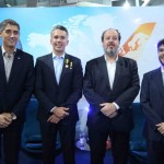 Marcelo Pedroso, diretor de Relações Brasil da International Air Transport Association, Felipe Carreras, secretário de Turismo, Esportes e Lazer de Pernambuco, Eduardo Sanovicz, presidente da Associação Brasileira de Empresas Aéreas, e Marcelo Bento, diretor da Azul Viagens / Foto: Hesíodo Góes/Seturel-PE Marcelo Pedroso, diretor de Relações Brasil da International Air Transport Association, Felipe Carreras, secretário de Turismo, Esportes e Lazer de Pernambuco, Eduardo Sanovicz, presidente da Associação Brasileira de Empresas Aéreas, e Marcelo Bento, diretor da Azul Viagens / Foto: Hesíodo Góes/Seturel-PE
