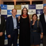Marco Ferraz, da CLIA Brasil, Harry Sommer, VP da NCL, Eloisa Levy e Frederico Levy, da Interpoint, e Estela Farina, da NCL