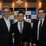 Marco Ferraz, da Clia Brasil, Marcos Melo e Leandro Sommerfeld, da Maritimos