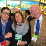 Piero Carlotti, hosted buyer da Itália, com Vanda Mendes e Victor Seixas, da Rentamar