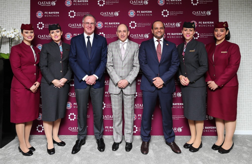 Qatar Airways torna-se parceira de patrocínio categoria platinum do gigante do futebol, FC Bayern de Munique 