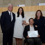 Ricardo Shimosakai, Diretor da Turismo Adaptado, com David Barioni, da SPTURIS, Adriana Ramalho e Silva Rubino