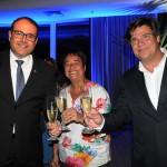 Roberto Bertino, presidente da Nobile, com Cristina Fritsch, da ABAV-RJ, e Mauricio Werner, da Riotur