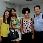 Sonaira Zanella, da Aerolíneas Argentinas, Julyane Oliveira, da Almundo, Daniela Alves de Lima, da New Age, e Cesar Turlão, da Ancoradouro Sonaira Zanella, da Aerolíneas Argentinas, Julyane Oliveira, da Almundo, Daniela Alves de Lima, da New Age, e Cesar Turlão, da Ancoradouro