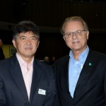 Tanabe, da Abav Nacional, e Orlando Souza, do Fohb