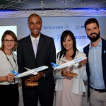 Viviane Simão, Luis Sobrinho, Alessandra Feitosa e Érico Martins, da Air Europa no Brasil