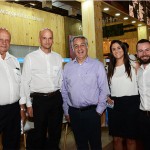 Alfredo Di Menna e Pablo Di Menna, da Quality, Sylvio Ferraz e Heloisa Ananias, da CVC Corp, e Fernando Alonso, da Quality Travel