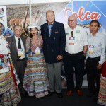 Alfredo Nicolas, do Turismo do Peru - Colca, Michel Tuma Ness, da Fenactur, Roy Taylor, do M&E, e David Valdivia, do Turismo do Peru - Colca